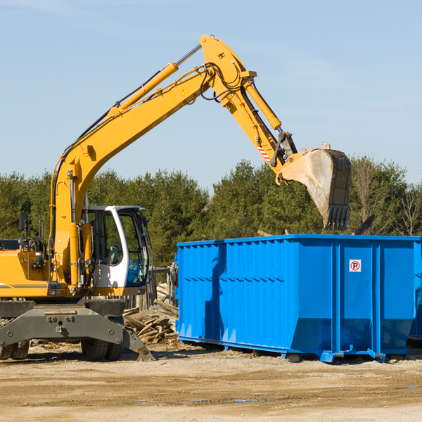 what happens if the residential dumpster is damaged or stolen during rental in Piney River VA